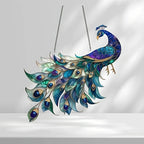 2D Peacock Sun Catcher