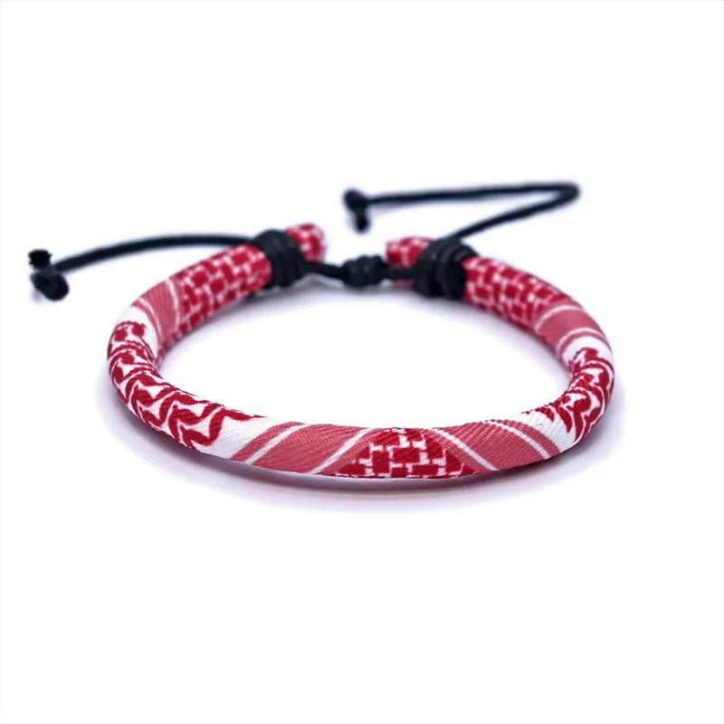 Multicolor Weave Kufiya Patterns Bracelets