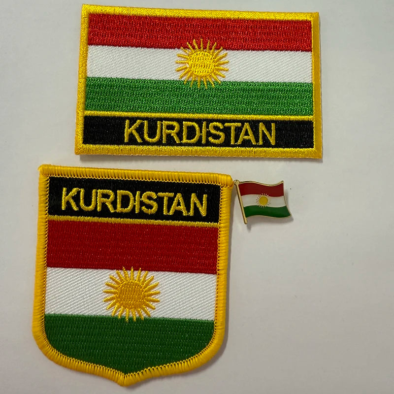 KURDISTAN National Flag Embroidered Patches