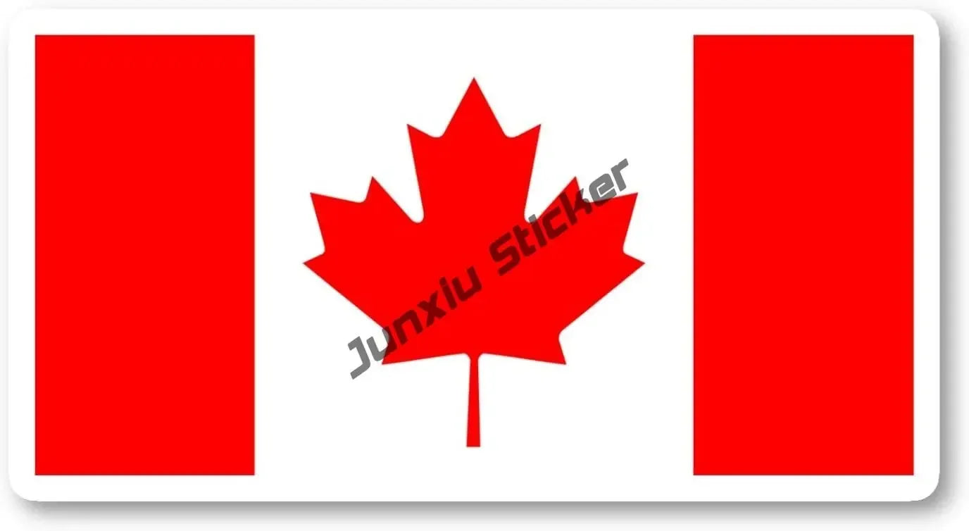 Canada Flag Sticker Maple Leaf Shaped Canadian Love Native Tablet Flag Vinyl Decal Sticker for Cars Laptop Phone Walls Windows