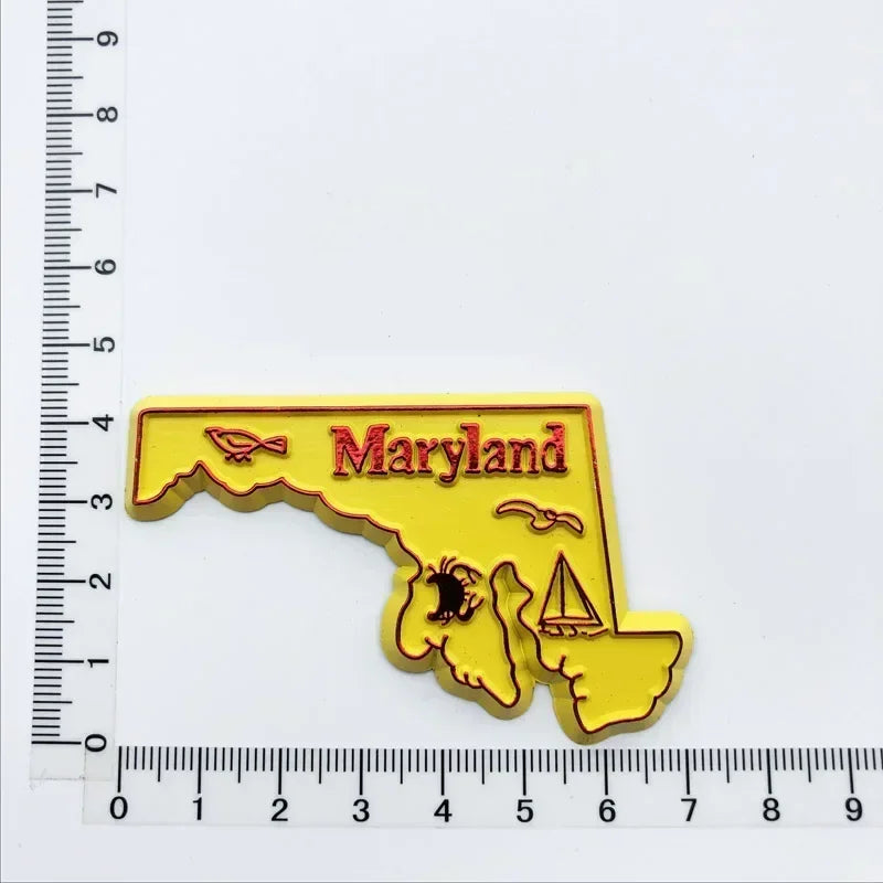 U.S. States Refrigerator Magnet