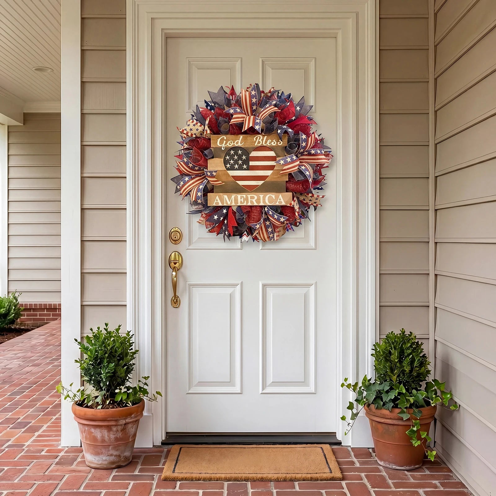 USA Patriotic Wreath