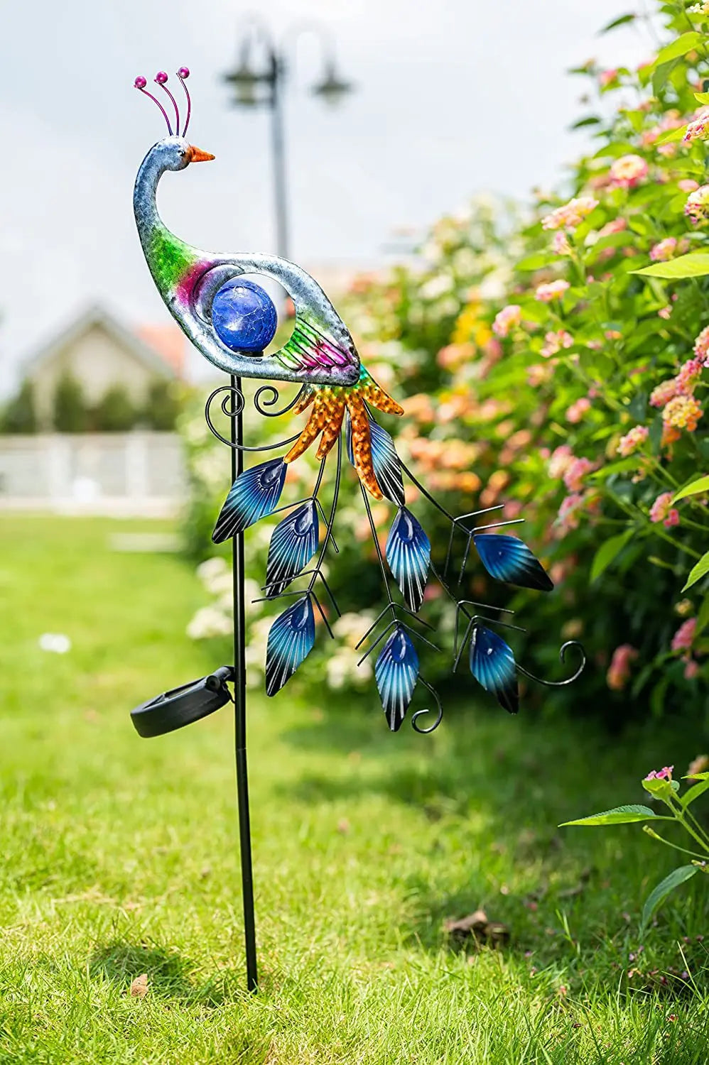 Peacock Solar Garden Light