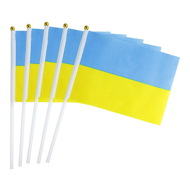 Small Ukraine Hand Waving Flag