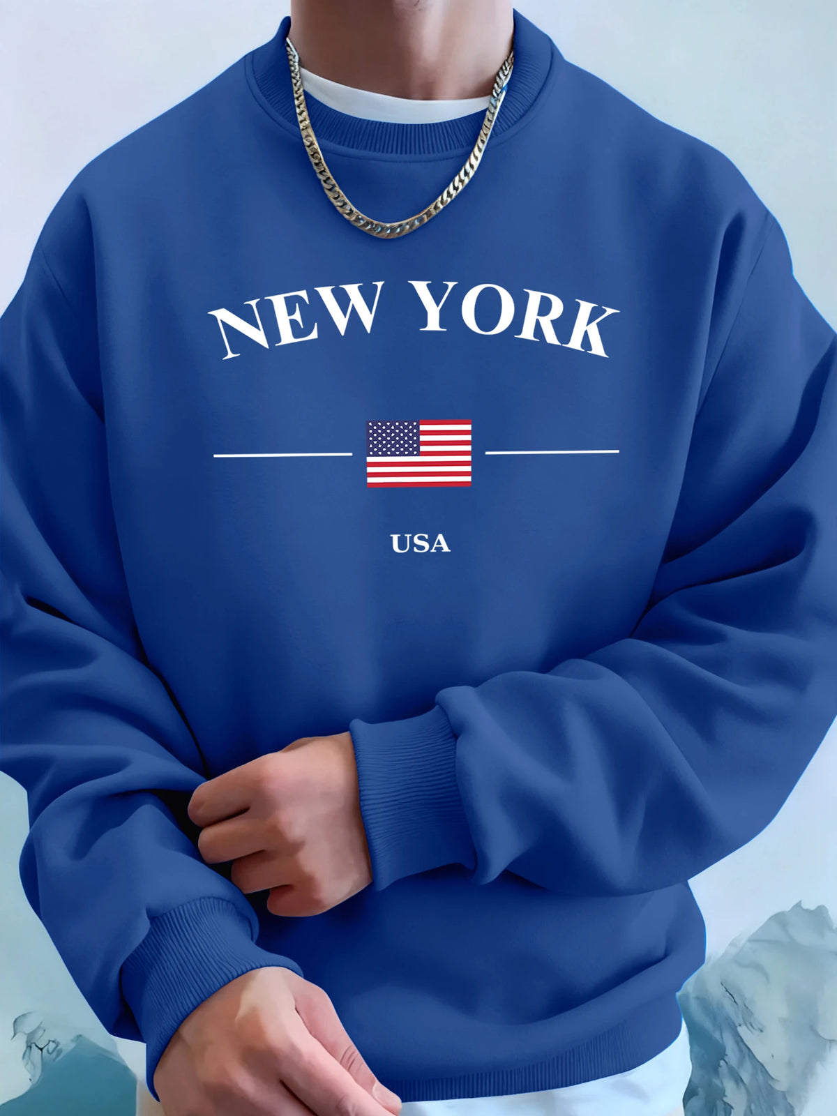 New York USA Flag  Fleece Hoodies Sport