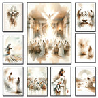 Jesus Sketch Canvas Posters