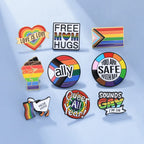 Rainbow Theme Design Love Enamel Brooches Pride To LGBTQ