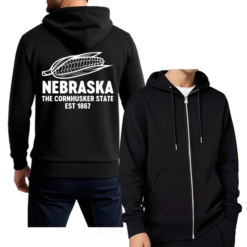Workout For Him Spring Hoody Nebraska The Cornhusker State