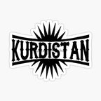 Kurdistan Flag Map Emblem Stickers