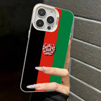 Afghanistan Flag Silver Plated Inside Phone Case For iPhone