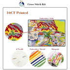 The Beautiful Peacock Stamped Cross Stitch Kit