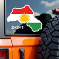 Kurdistan Map Sticker