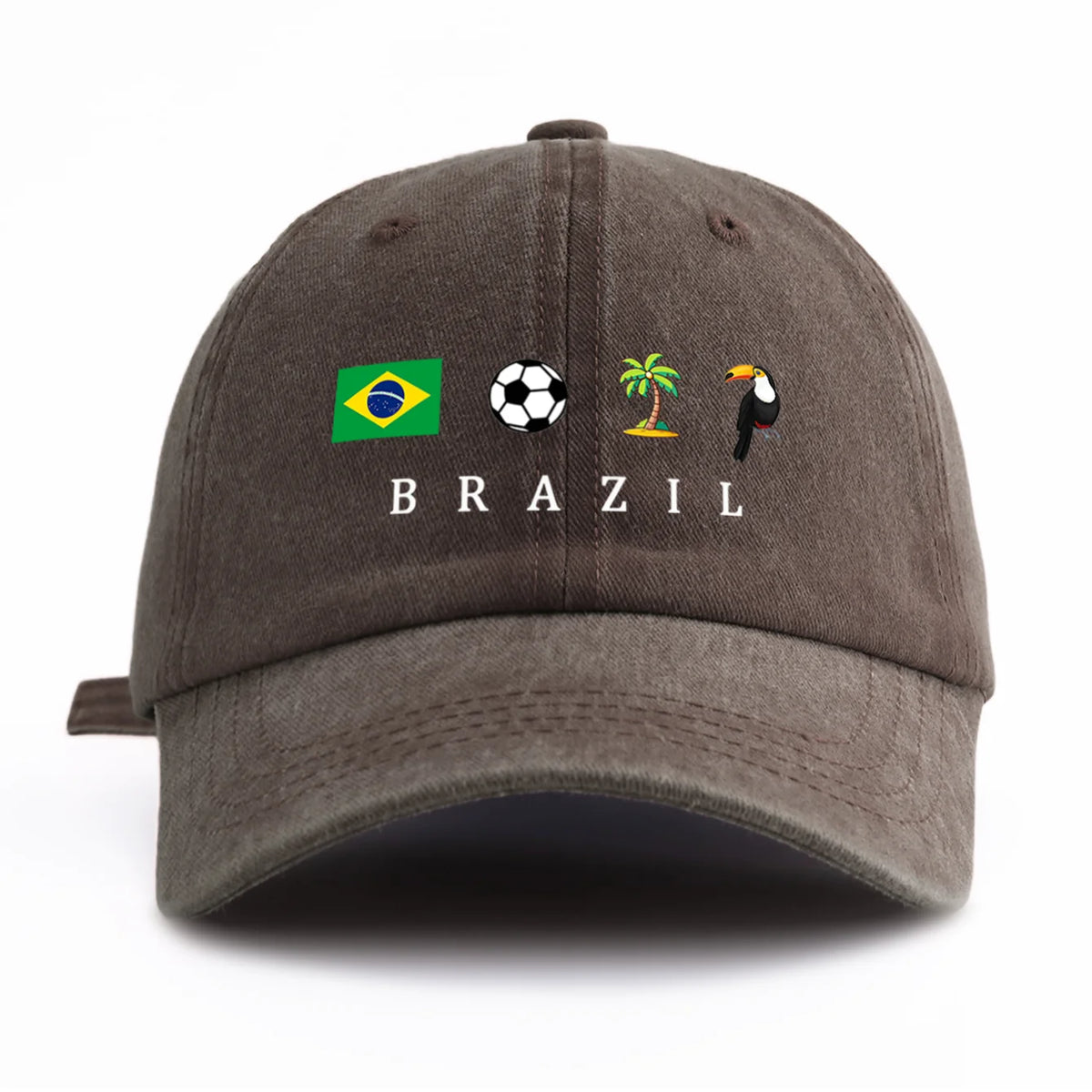 Brazil Flag Embroidered Cap All
