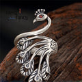 Peacock Ring, Women's Long Ring,