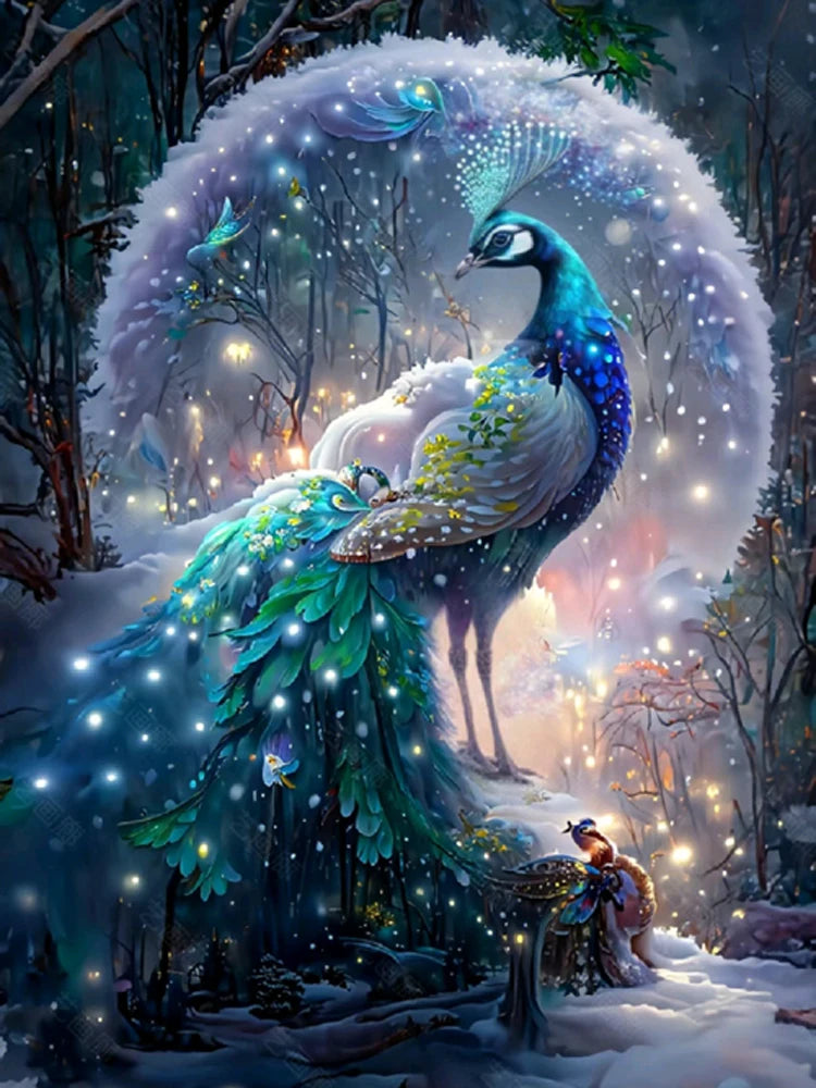 Fantasy Peacock Painting