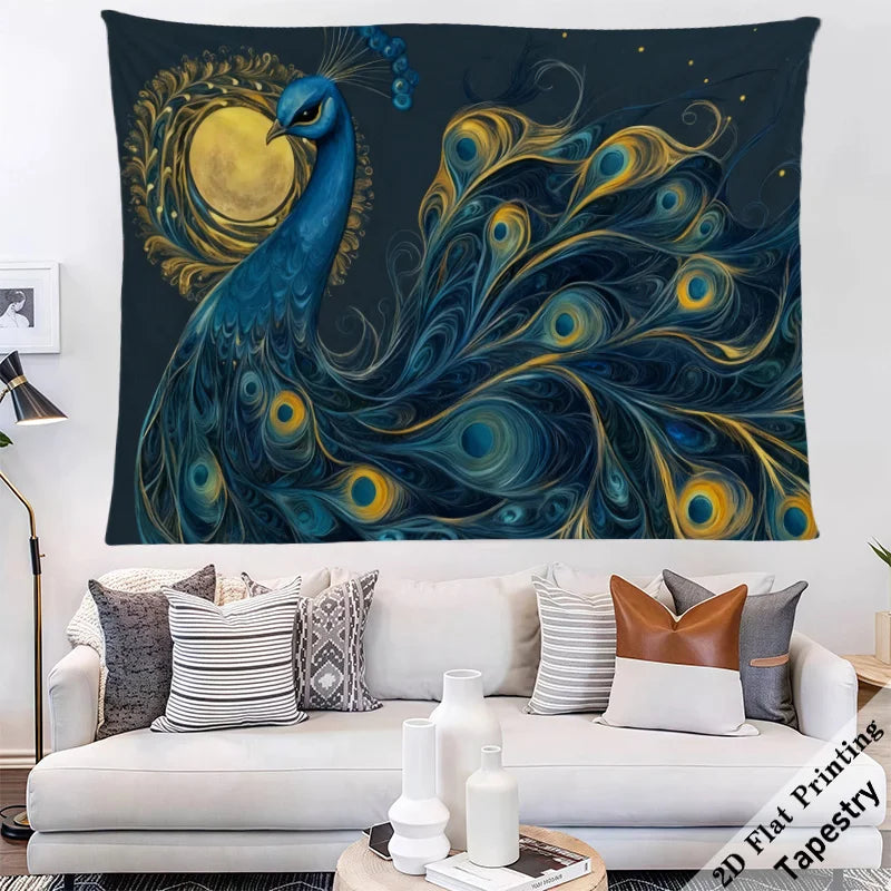 Majestic Peacock Tapestry