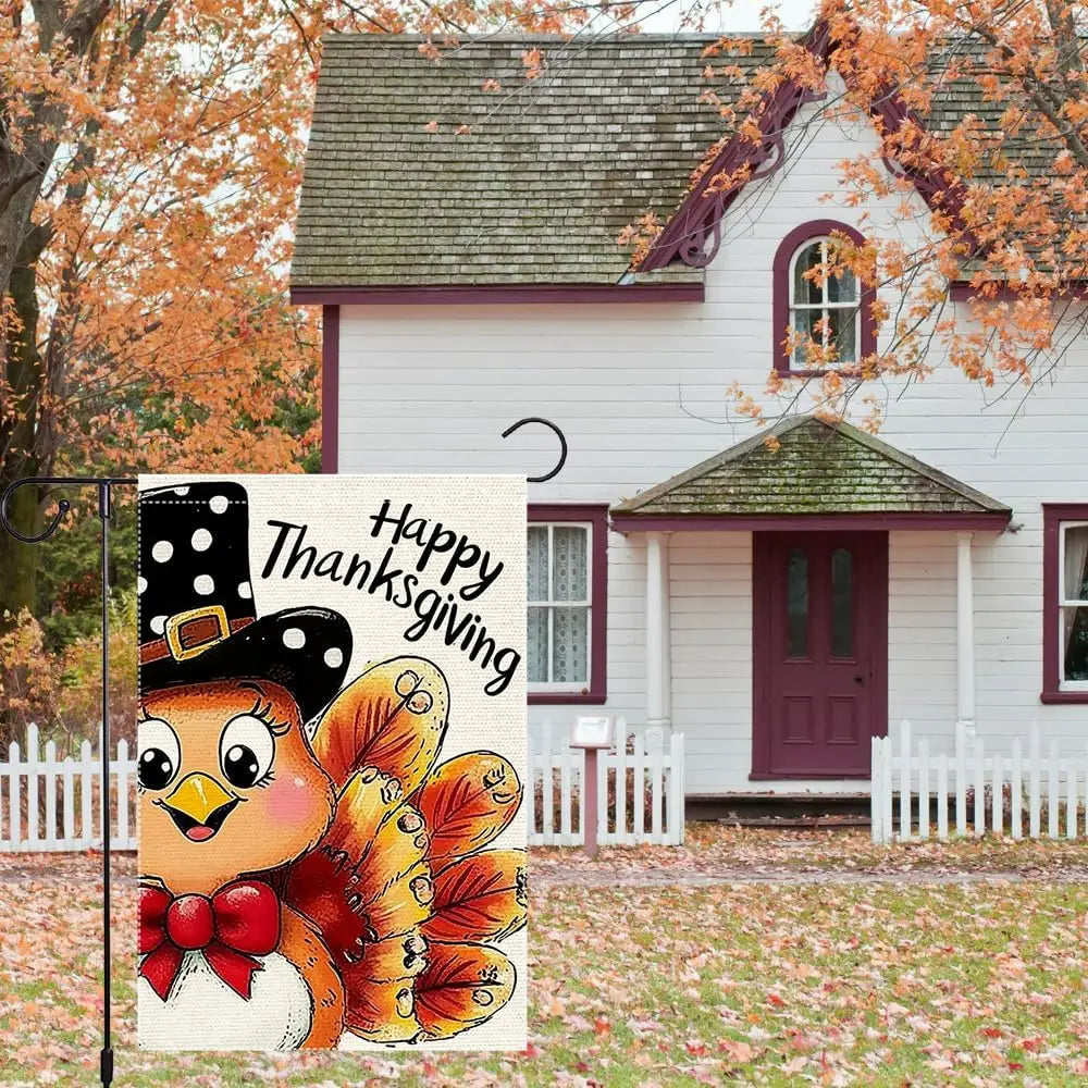 Happy Thanksgiving Garden Flag
