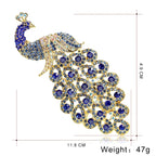 Luxury Peacock Feather Brooch