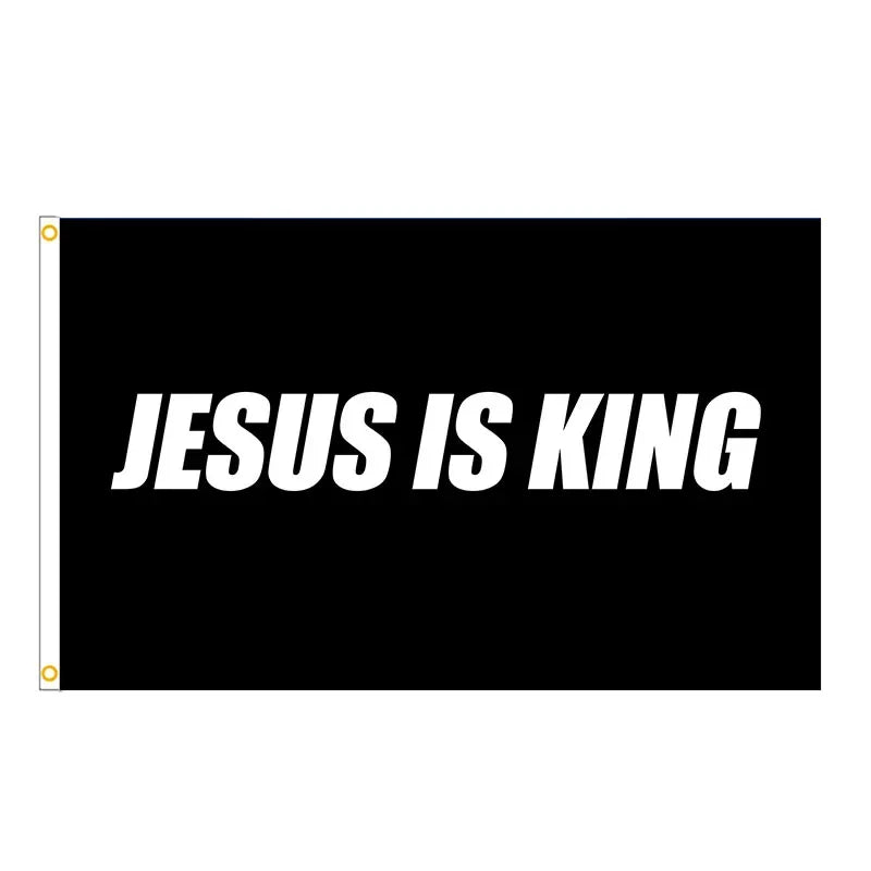 Jesus Is King Flag Christian Indoor Outdoor Flag