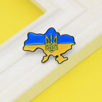 Ukraine Flag Map Pin