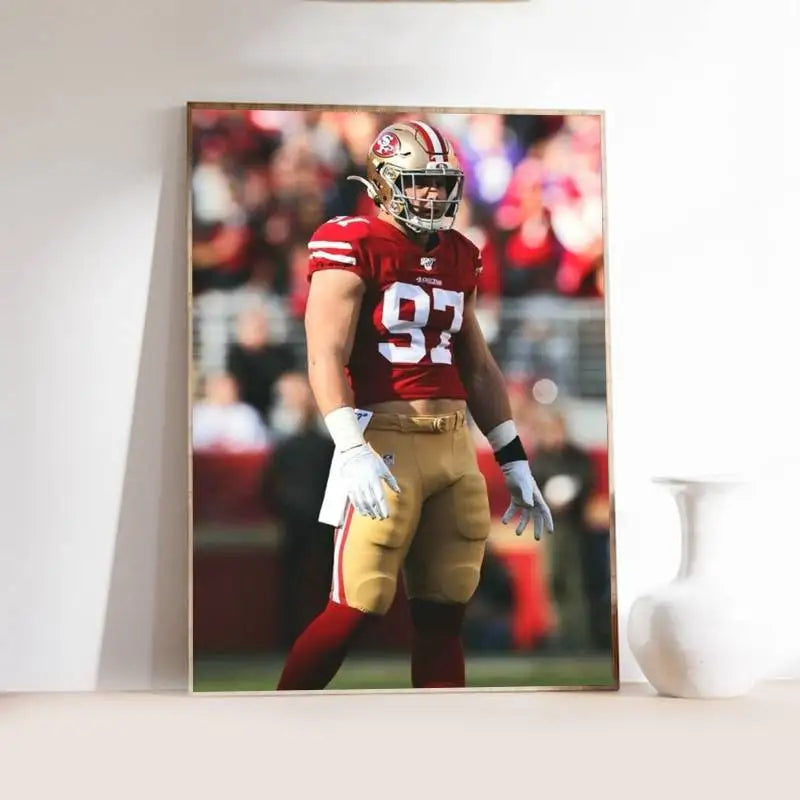 N-Nick B-Bosa Poster Self-adhesive Art  Paper Sticker