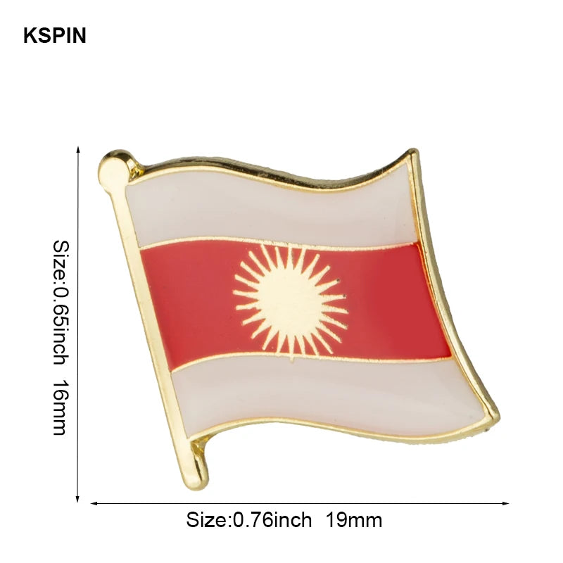 Yezidis Flag Metal Lapel Pin Flag Pin Badge