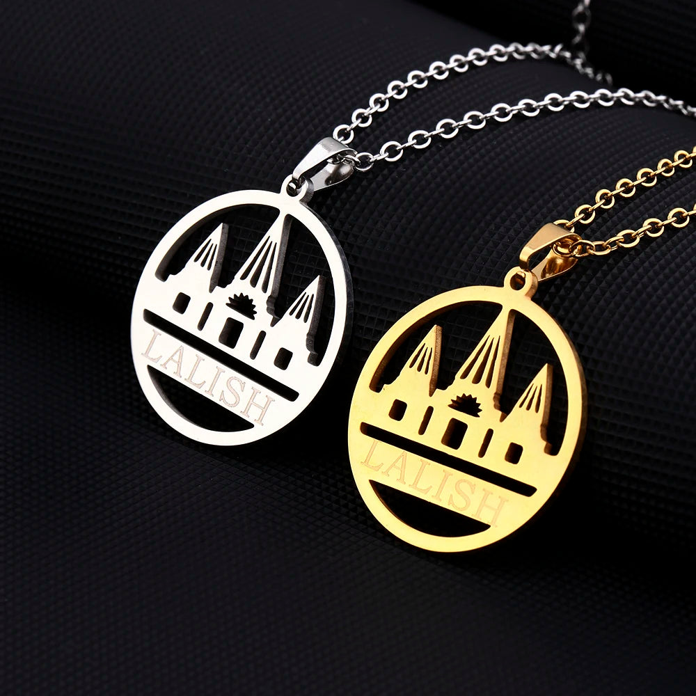 Stainless Steel Yazidi Lalish Peacock Necklace