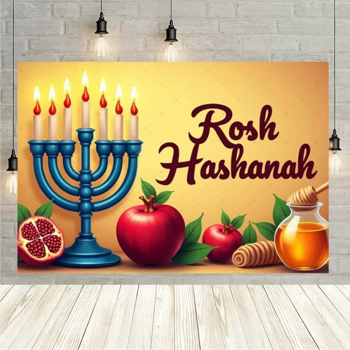 Happy Purim Rosh Hashanah Jewish New Year Background Carnival Festivals
