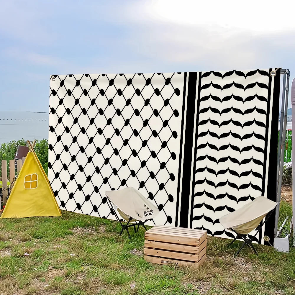 Art Keffiyeh Hanging Home Banner