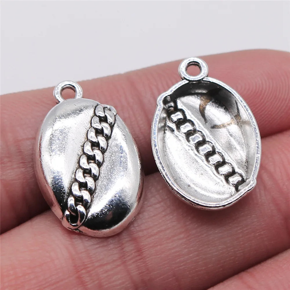 20pcs Football Charms American Football Pendants Jewelry
