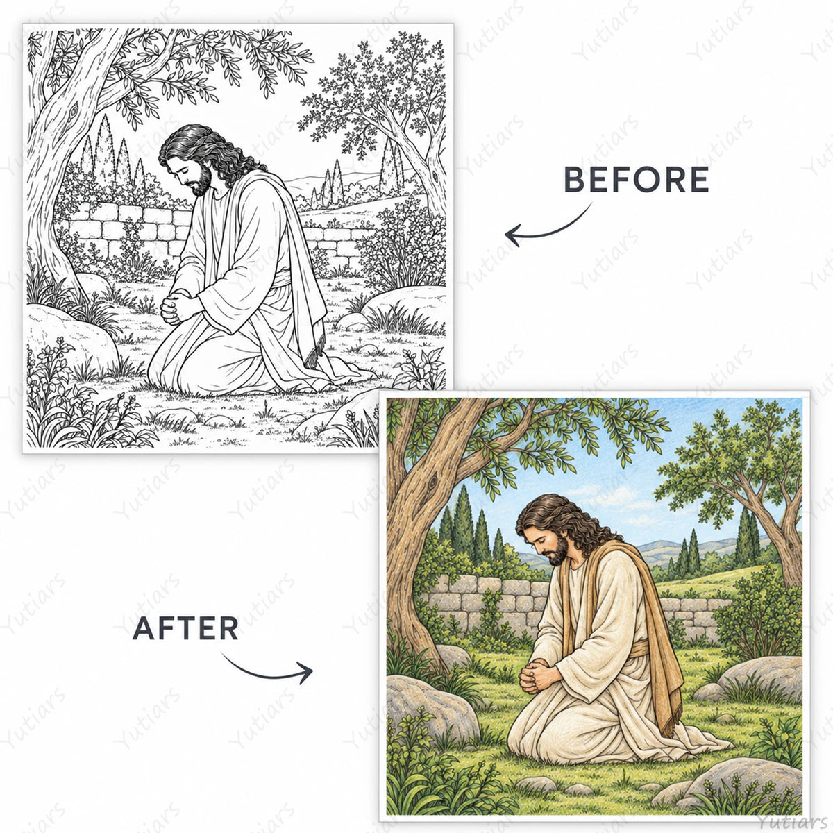 Jesus Adult Coloring Book