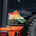 Waterproof Car Sticker Kurdistan Map
