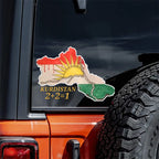 Waterproof Car Sticker Kurdistan Map