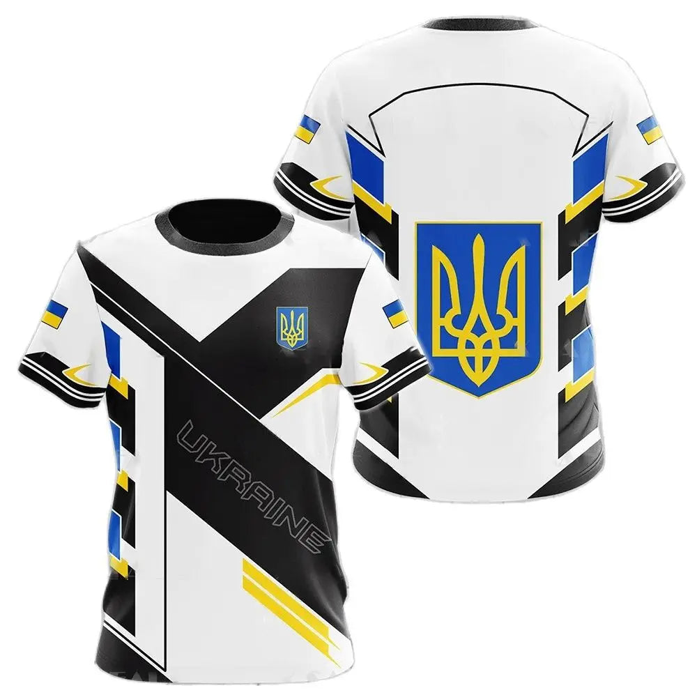 Ukraine Flag Camo Printed 3D