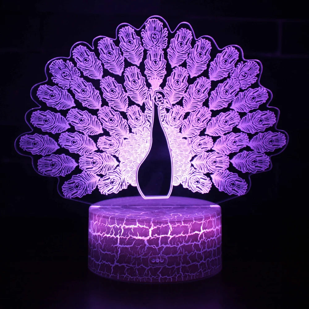 Peacock Night Light