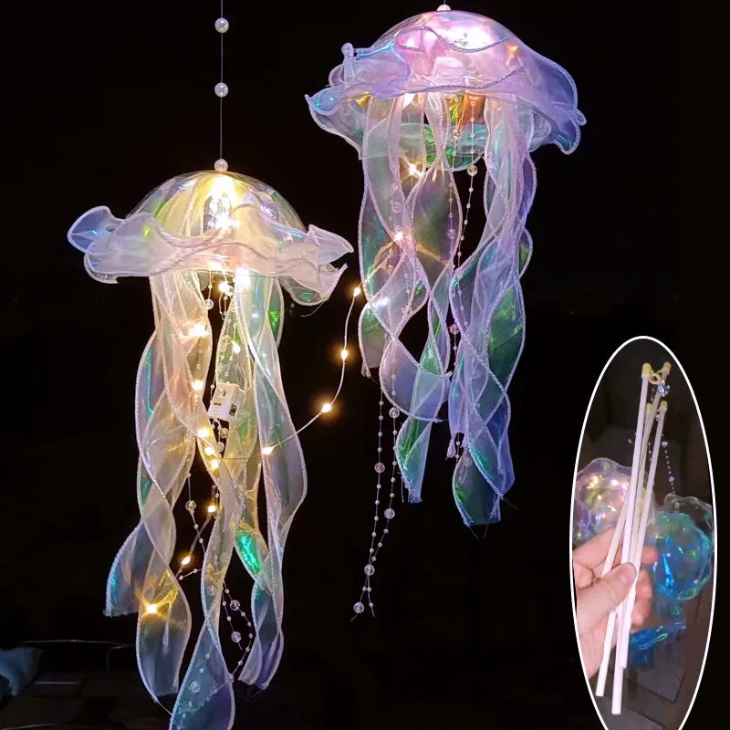 1Pcs Jellyfish Lamp Portable Flower Home Decoration