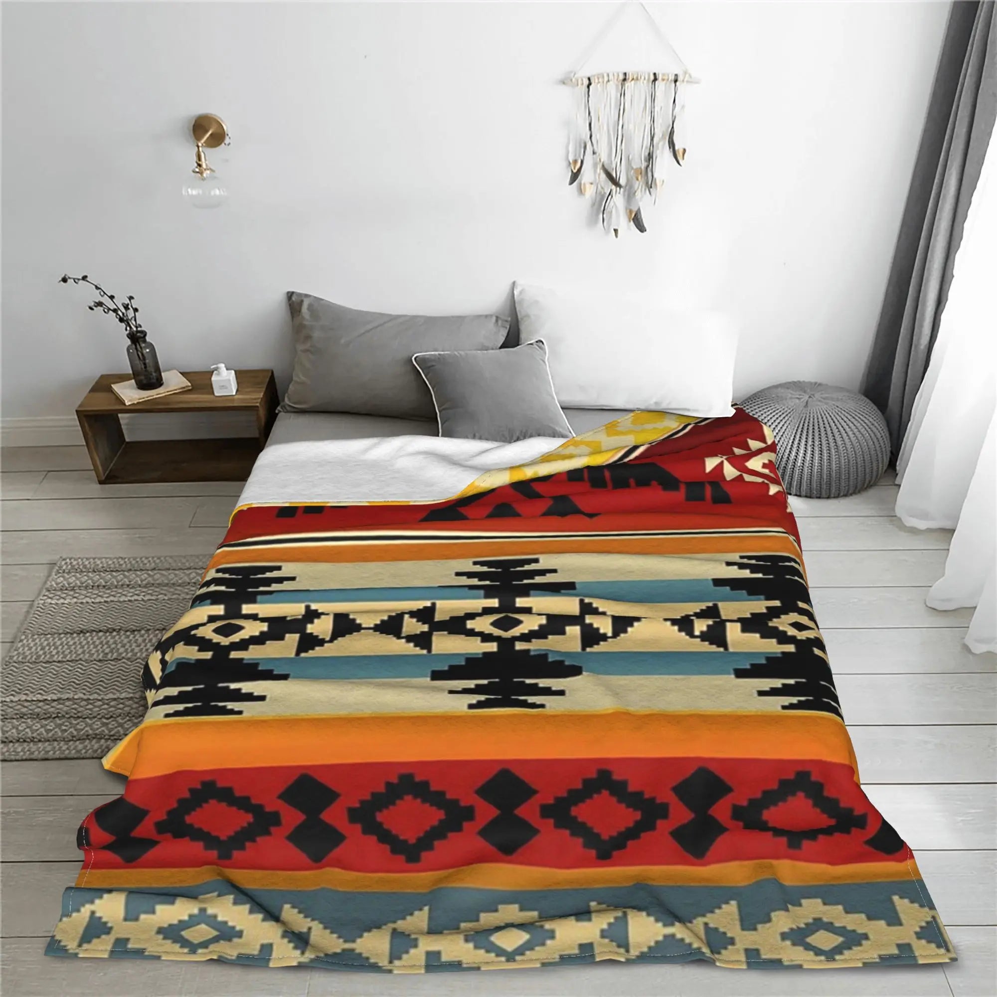 Thunderbird  Native American Pattern Blanket