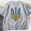 Ukraine Emblem Printed T-shirt O-Neck