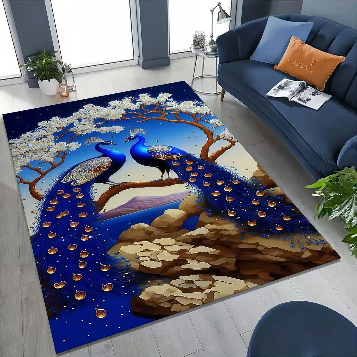 Peacock Rug Decor