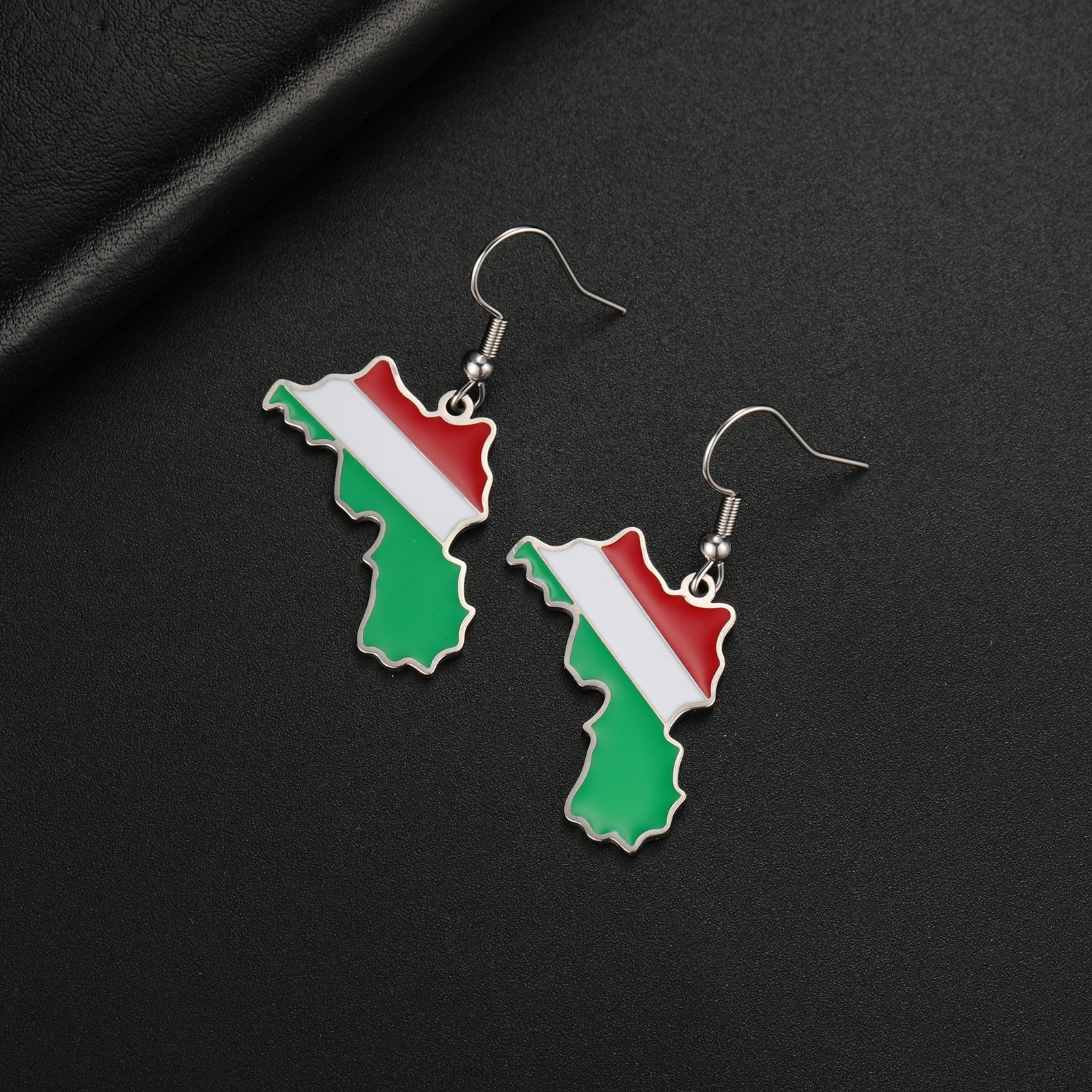 Women's Earrings Kurdistan Map Flag