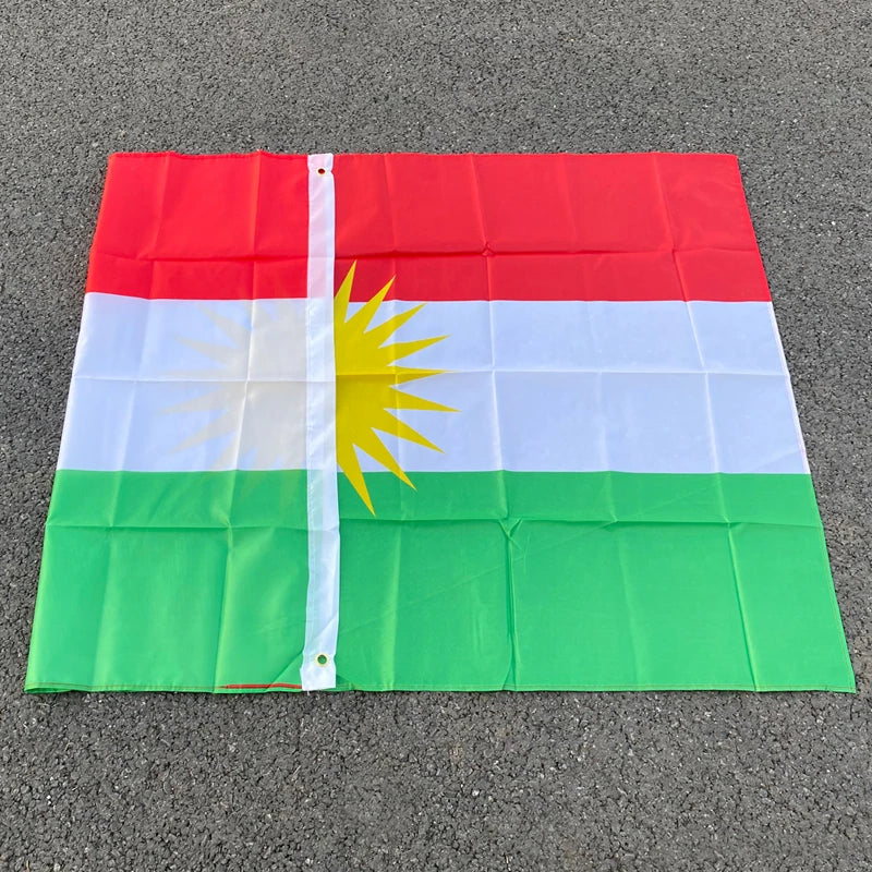 Kurdistan Hanging Polyester Flag