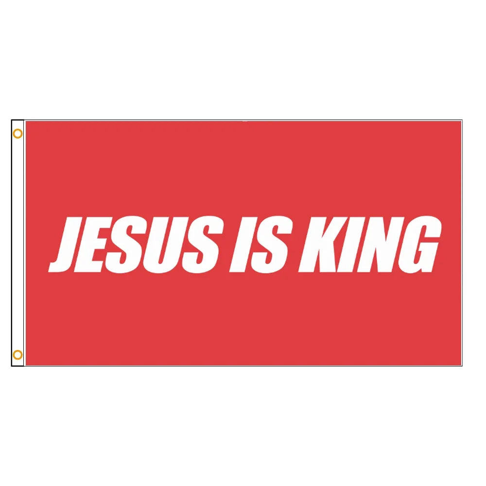 Jesus Is King Flag Christian Indoor Outdoor Flag