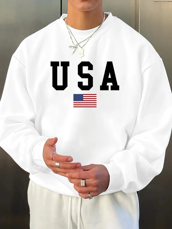 USA Flag Sweatshirt