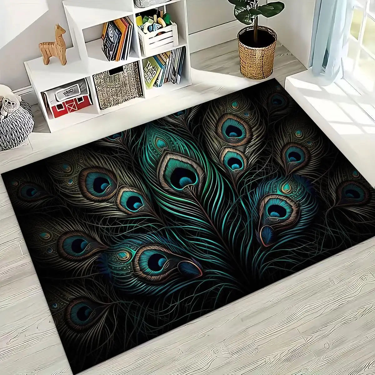 Peacock Rug Decor