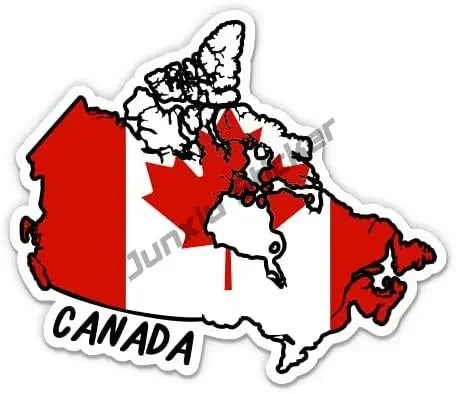 Canada Flag Sticker Map Skull Stickers Canadian Vinyl Decal Canada Maple Car Motorcycle Logo Decal Laptop Phone Tablet PVC Decor
