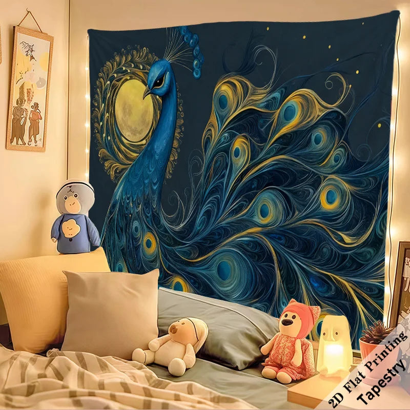 Majestic Peacock Tapestry