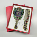 Creative Retro Peacock Open Screen Handheld Mirror
