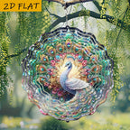 Peacock Flower Spinner Decoration
