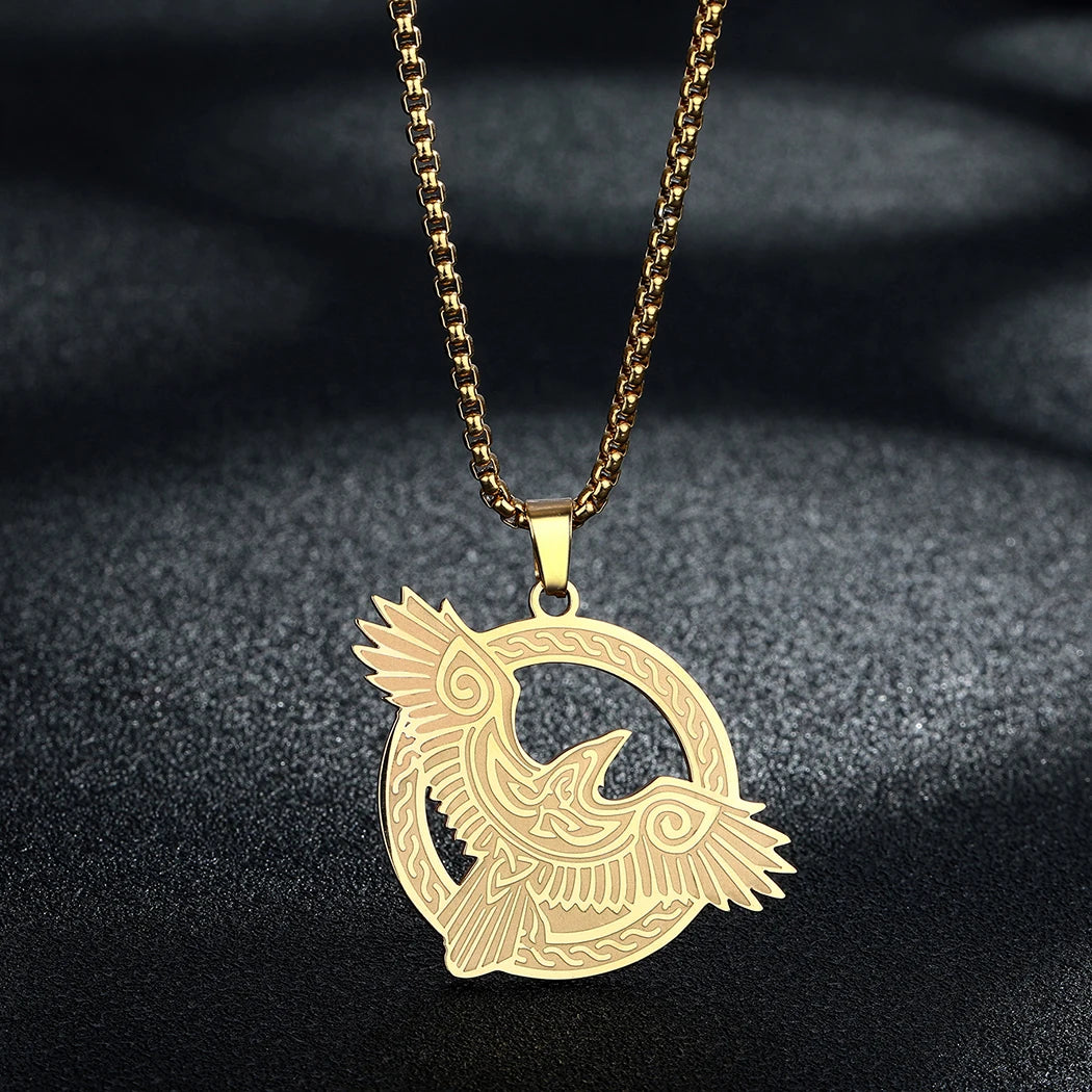 Engraved Star Pendant Necklace