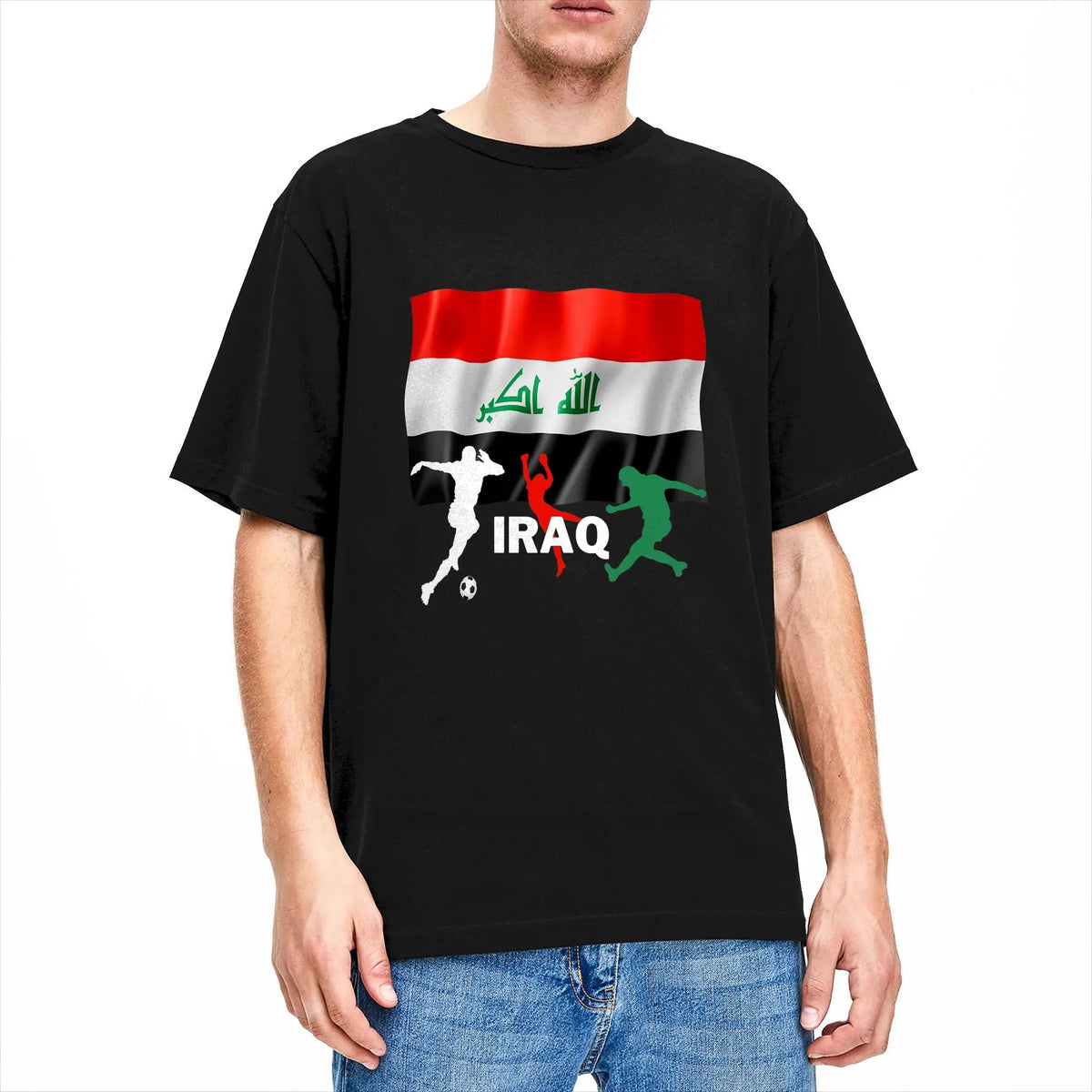 Iraq Flag Soccer T Shirt
